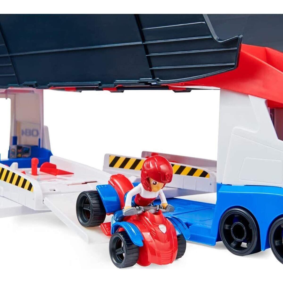 Spin Master Paw Patrol Teamfahrzeug Paw Patroller im aktualisierten Design, inkl. Ryder Figur und 1 Basis Fahrzeug