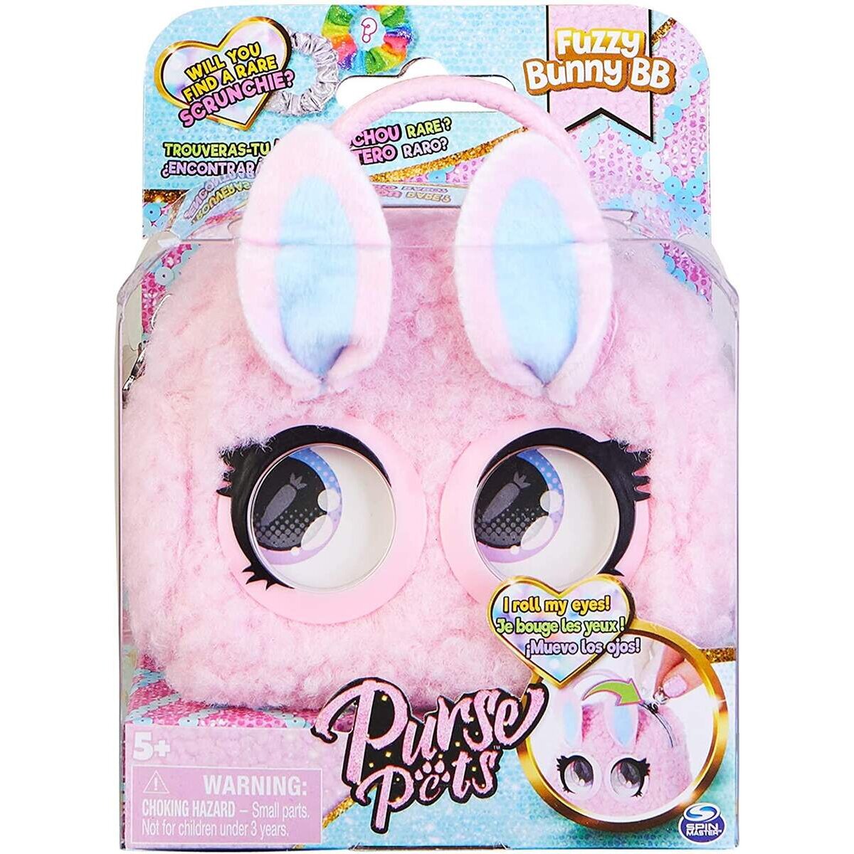 Spin Master Purse Pets Micro Häschen Mini-Tasche-mit rollenden Augen, als Handtasche