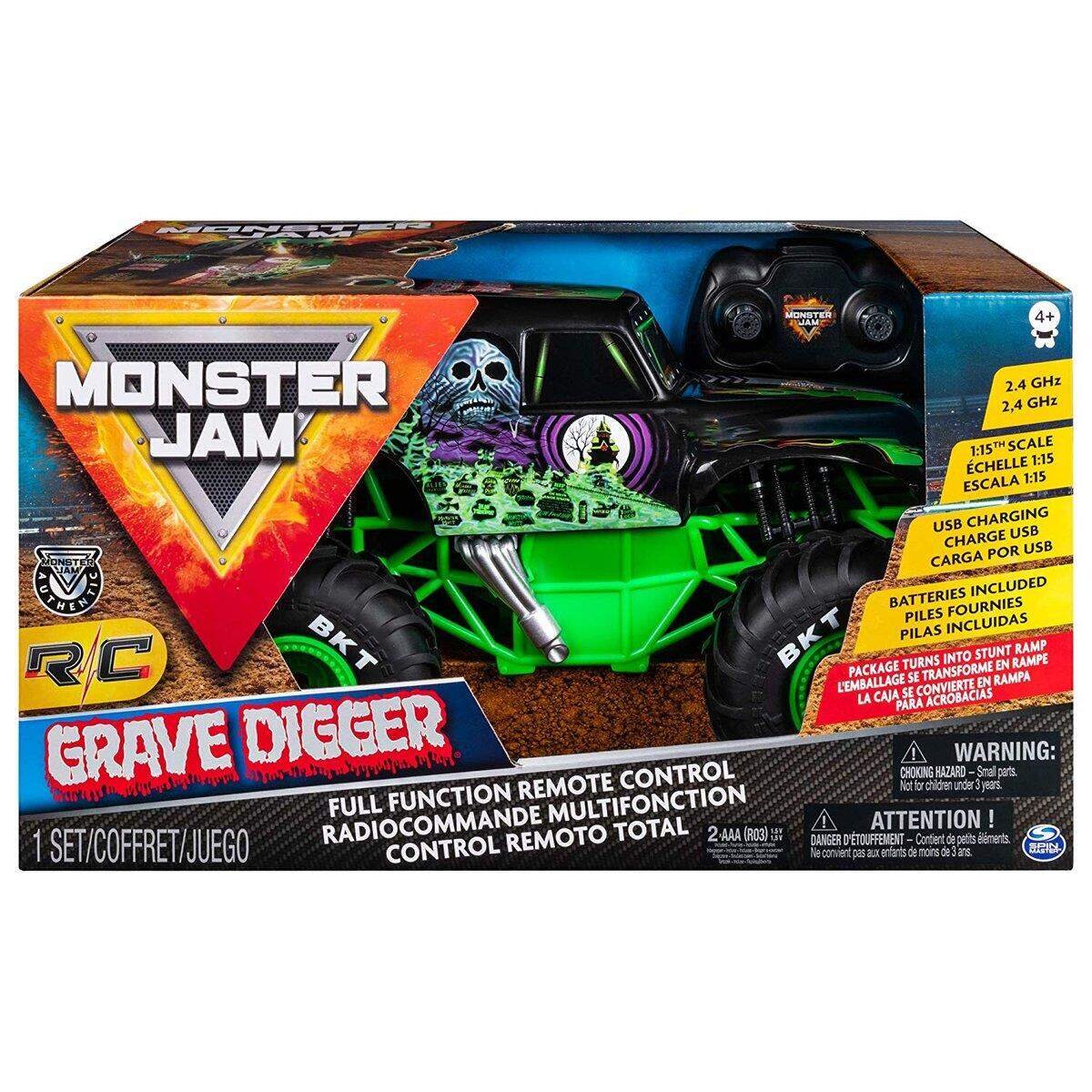 Spin Master RC Monster Jam Grave Digger, 1:15