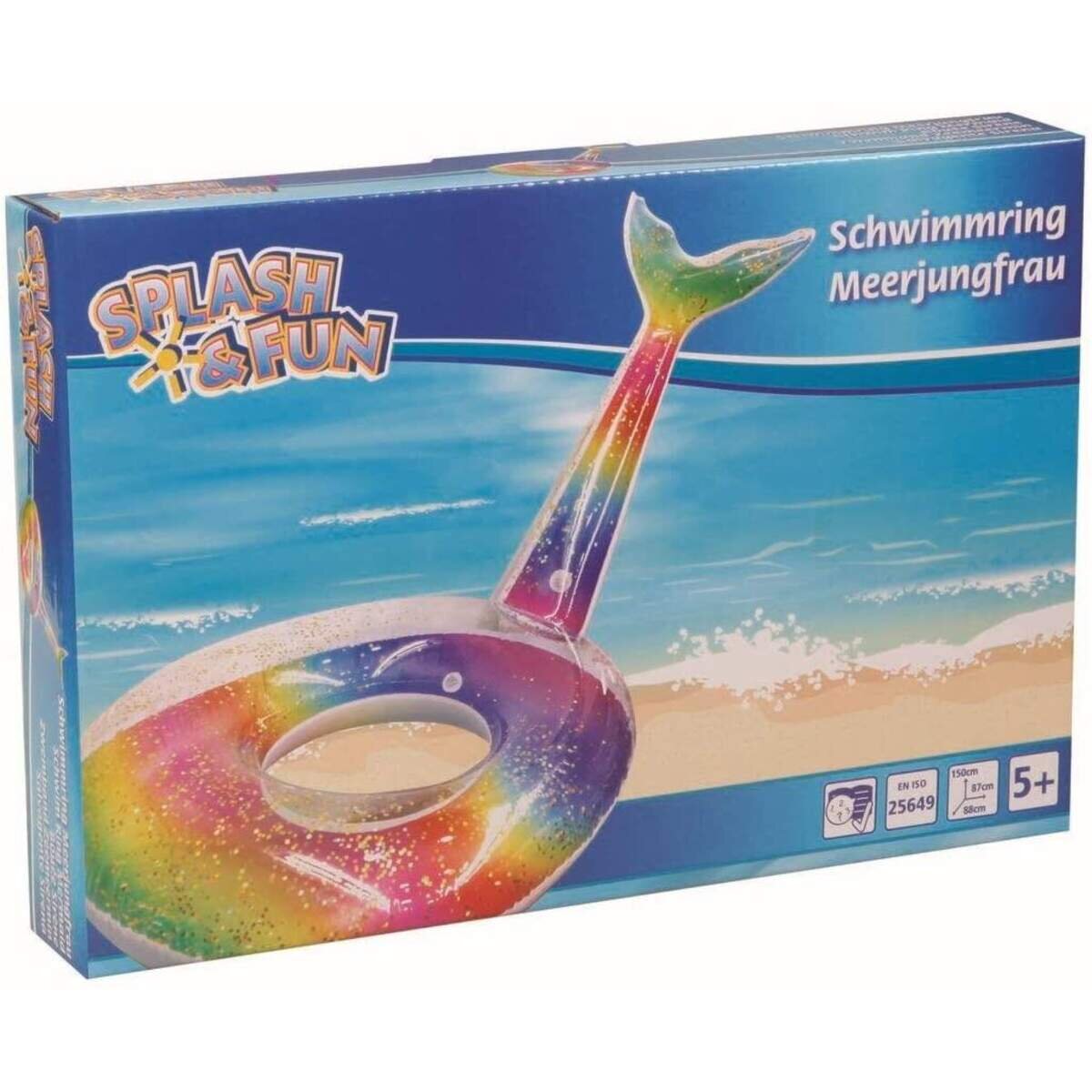 Splash & Fun Schwimmring Meerjungfrau regenbogen