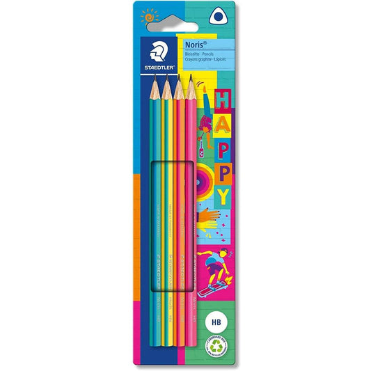 STAEDTLER® dreieckige Bleistifte Noris Happy in farbenfroher Streifung