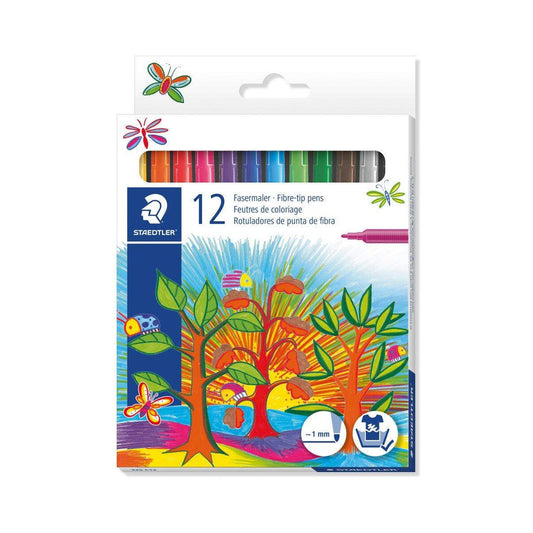 STAEDTLER® Fasermaler Noris Club, 12 Stück
