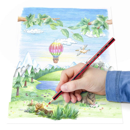 STAEDTLER® Noris® colour 185 Buntstift, Kartonetui mit 24 Buntstiften in sortierten Farben