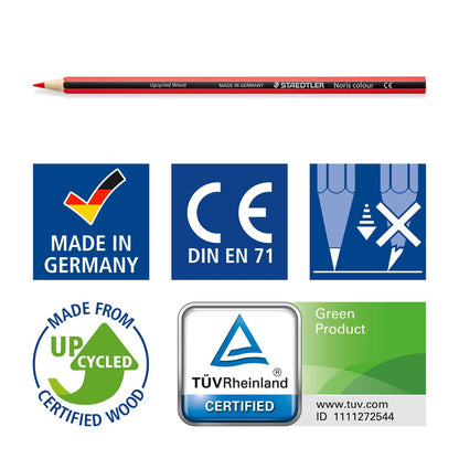 STAEDTLER® Noris® colour 185 Buntstift, Kartonetui mit 24 Buntstiften in sortierten Farben - Sonderedition
