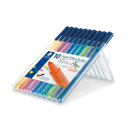 STAEDTLER® triplus color Fasermaler, dreikant, 10 Stück