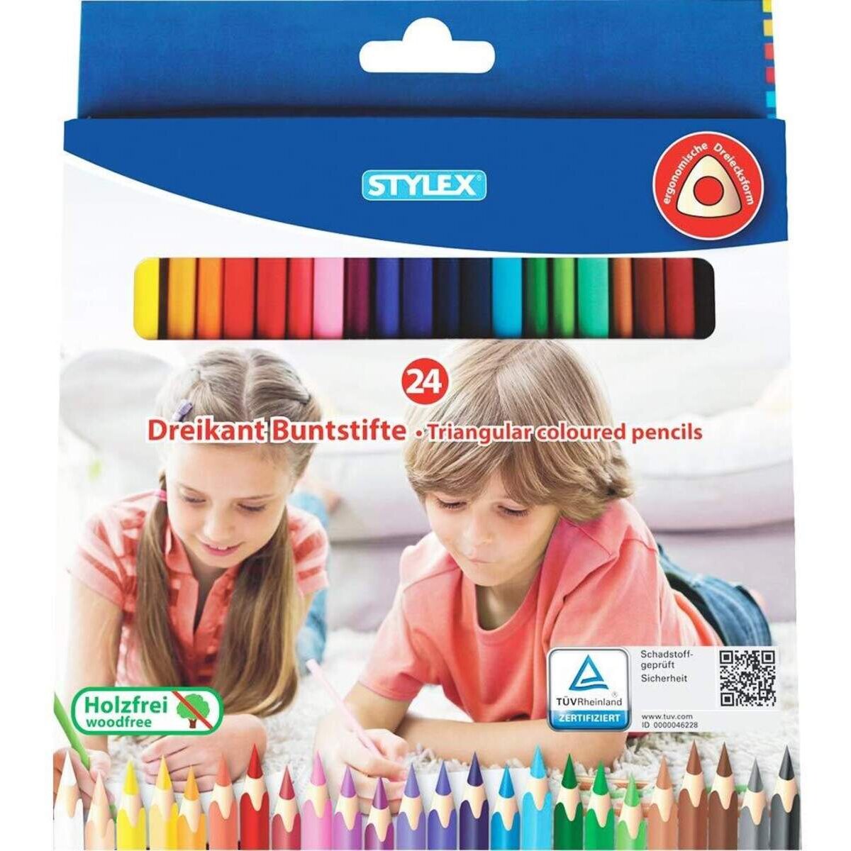 Stylex 24 Dreikant Buntstifte