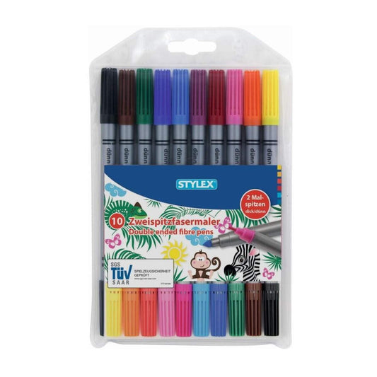 Stylex Zweispitzfasermaler 10 Stück