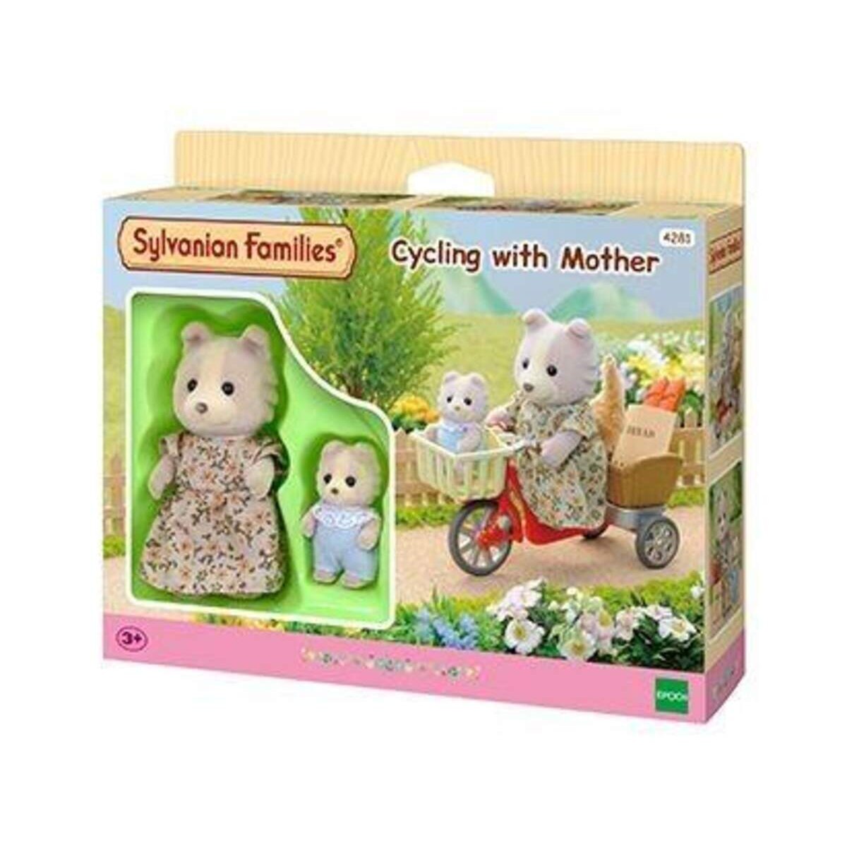 Sylvanian Families Fahrradfahren mit Mutter