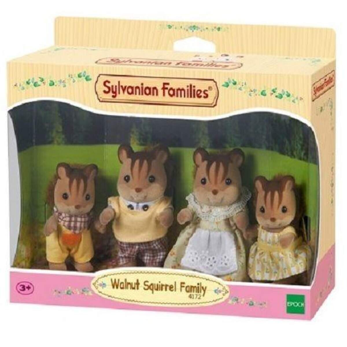 Sylvanian Families Walnuss Eichhörnchen Familie Knacks