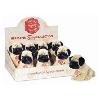 Teddy Hermann Plüschtier Mops sitzend, 15cm