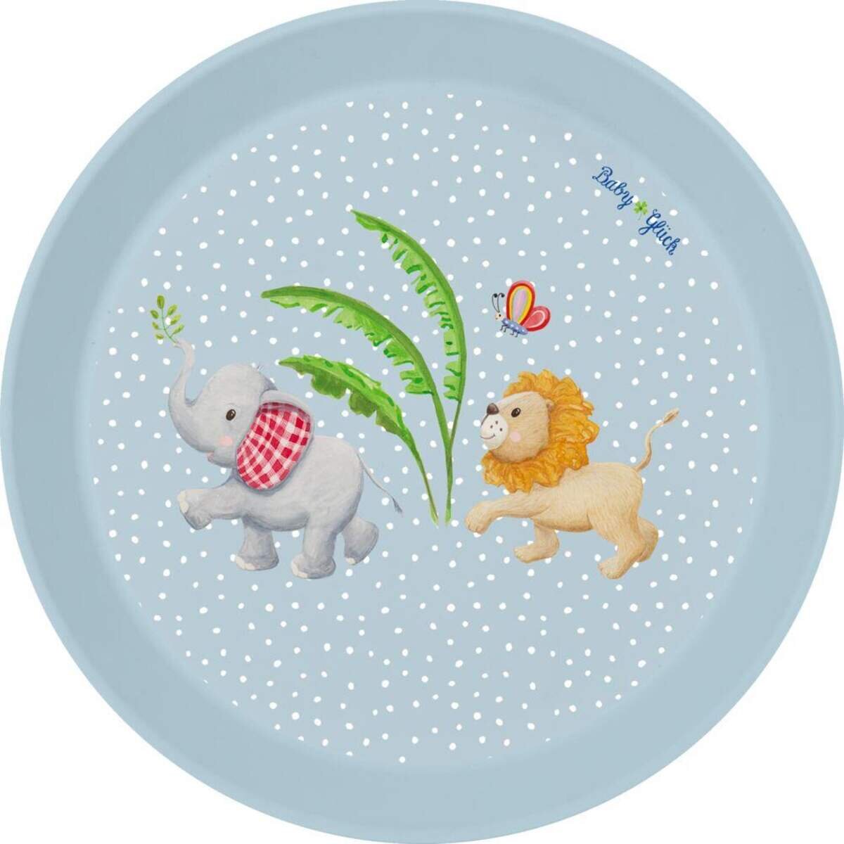 Teller Elefant & Löwe BabyGlück