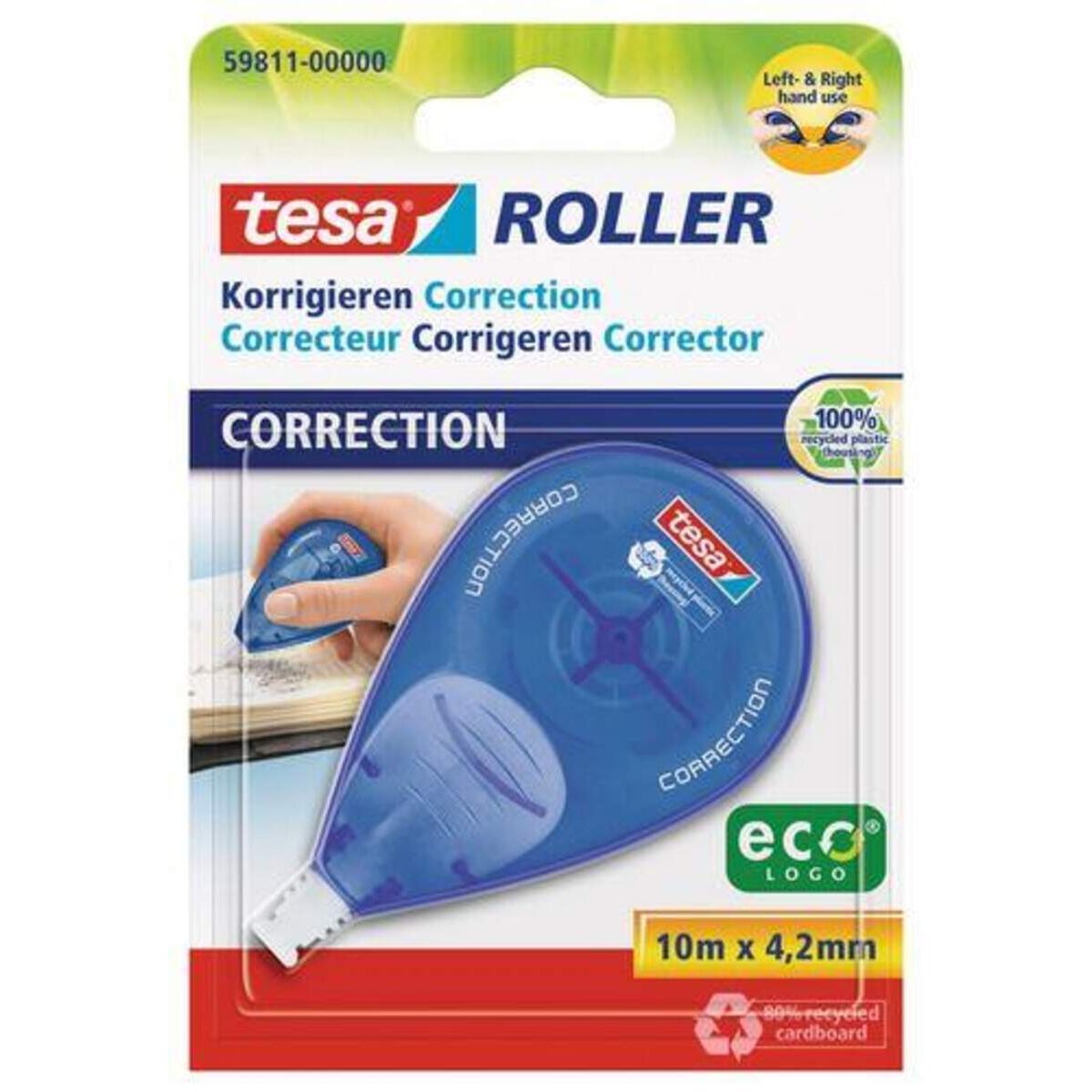 tesa Korrekturroller Sideway, 10m x 4,2mm