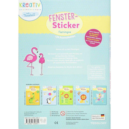 Tessloff Fenster-Sticker: Flamingos - mit 30 Folien-Stickern