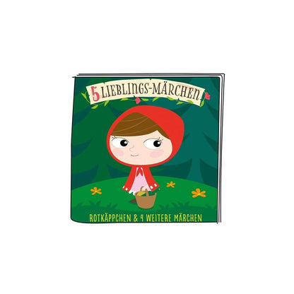 tonies® Hörfigur - für die Toniebox 5 Lieblings-Märchen Rotkäppchen und 4 weitere Märchen