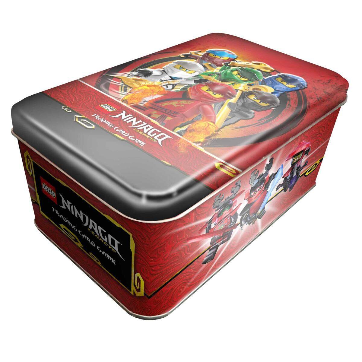 Top Media Lego Ninjago Serie V XXL Dose, 10 Booster, limitierte Goldkarte, XXL Karte und Figur