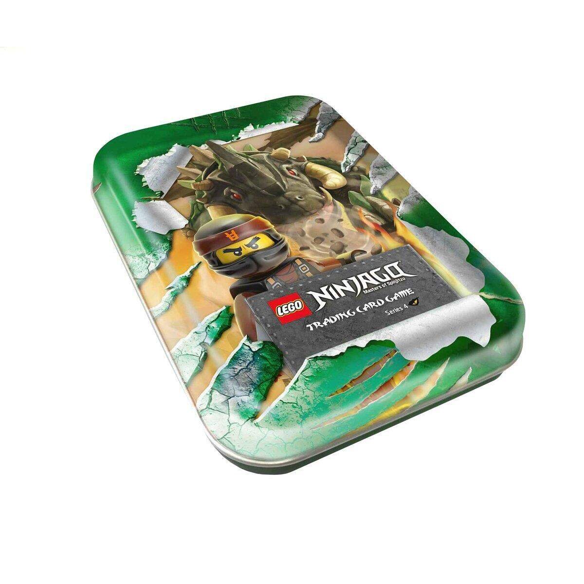 Top Media LEGO® NINJAGO™ Serie IV, Tin Dose grün, 7 Booster und Limitierte Goldkarte