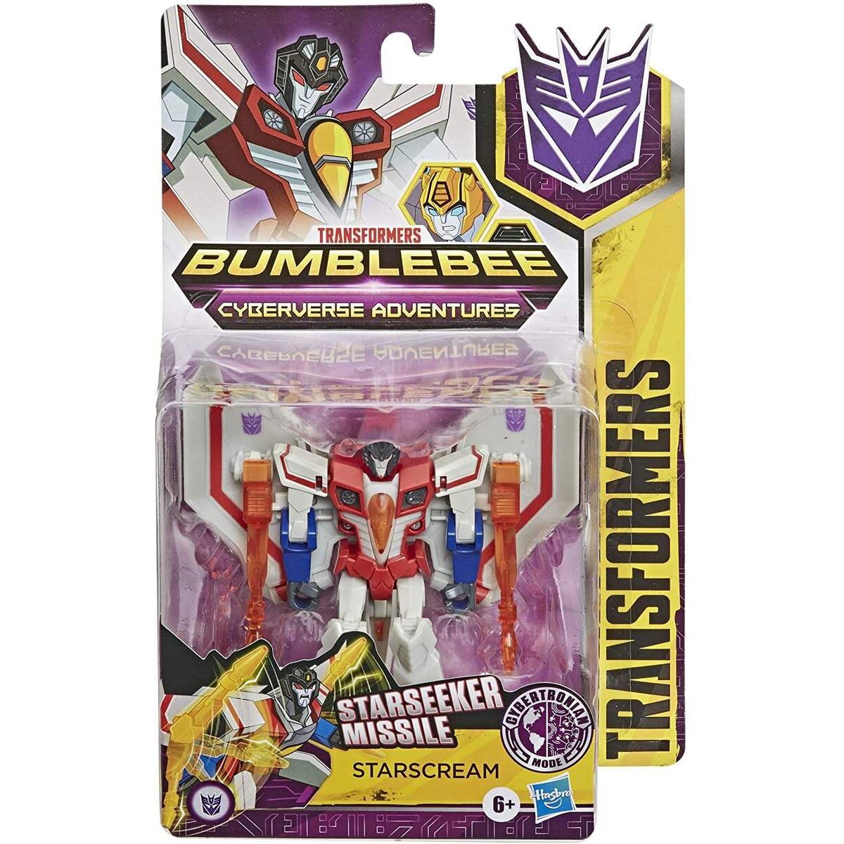 Transformers Bumblebee Cyberverse Adventures Action Attackers Warrior-Klasse Starscream