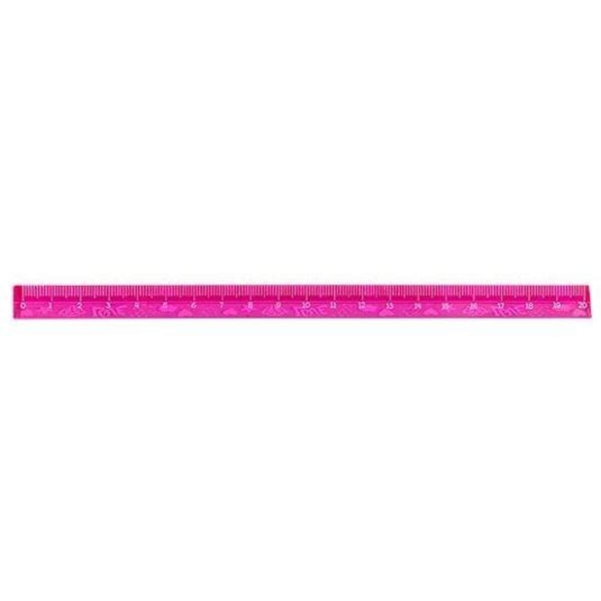 Trendhaus Acryl-Lineal 20cm Dreieckig, 4-fach sortiert