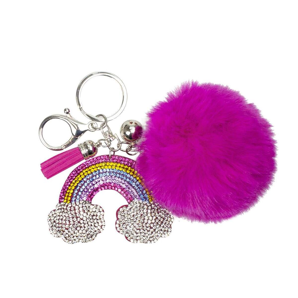 Trendhaus City&Style Schlüsselanhänger Pom Pom, 1 Stück, sortiert