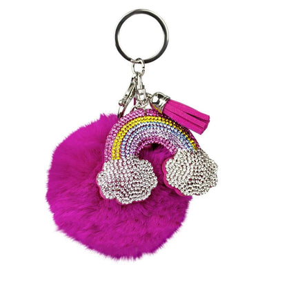 Trendhaus City&Style Schlüsselanhänger Pom Pom, 1 Stück, sortiert