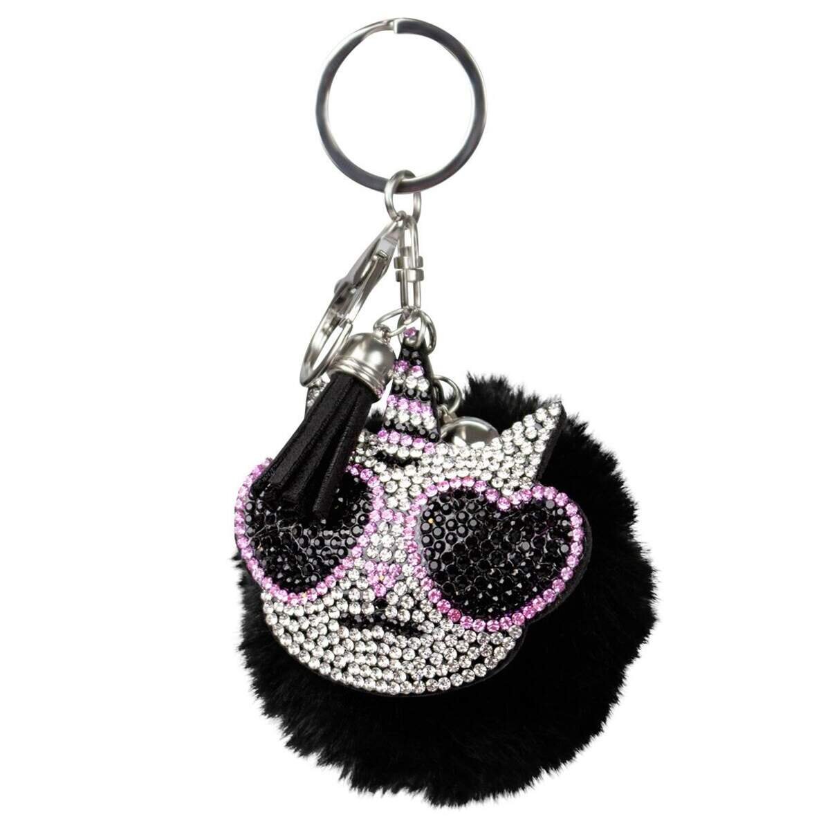 Trendhaus City&Style Schlüsselanhänger Pom Pom, 1 Stück, sortiert