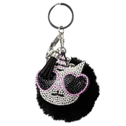 Trendhaus City&Style Schlüsselanhänger Pom Pom, 1 Stück, sortiert