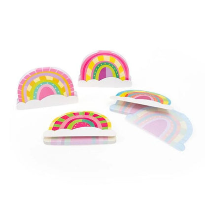 Trendhaus GOOD FEELINGS Mini-Blöckchen Regenbogen 40 Blatt, 1 Stück, 4-fach sortiert