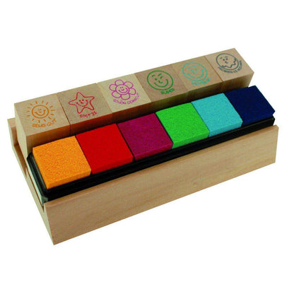 Trendhaus Lehrerstempel Set aus Holz