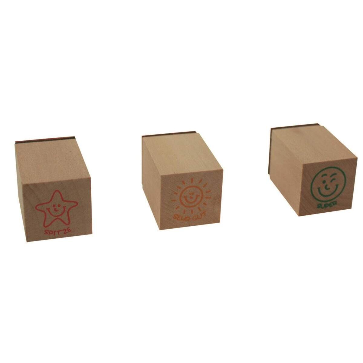 Trendhaus Lehrerstempel Set aus Holz