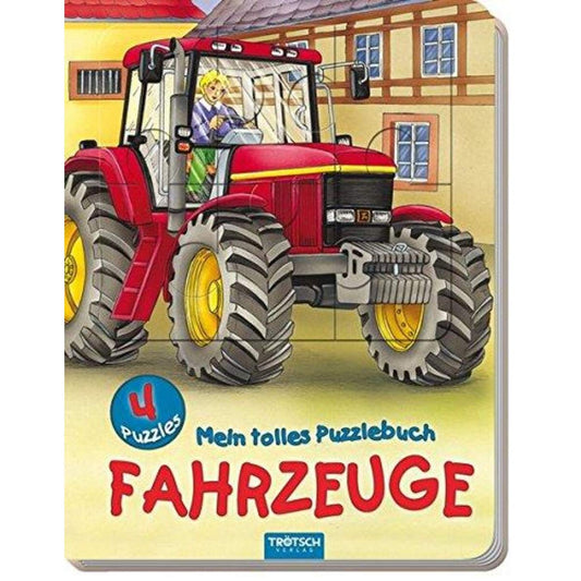 Trötsch Mein tolles Puzzelbuch Fahrzeuge mit 4 Puzzeln