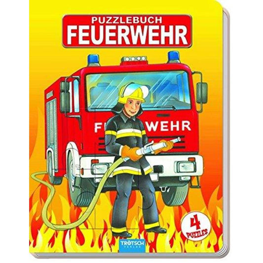 Trötsch Puzzlebuch Feuerwehr 4 Puzzle