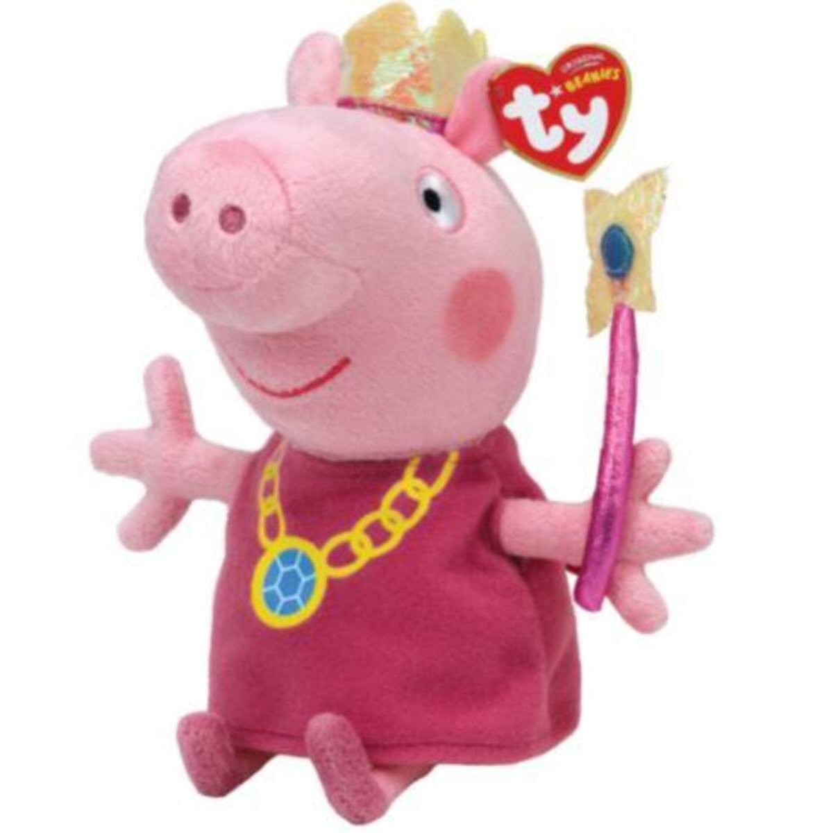 ty Beanie Babies Peppa Wutz Prinzessin, 15cm