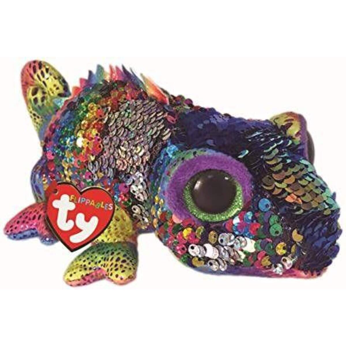 ty Beanie Boo Flippables Chamäleon Karma, mit Wendepailetten, 24cm
