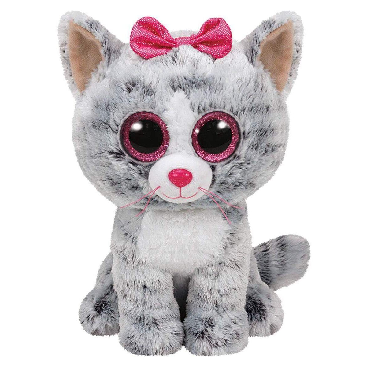 ty Beanie Boos Kiki Katze grau, 24 cm