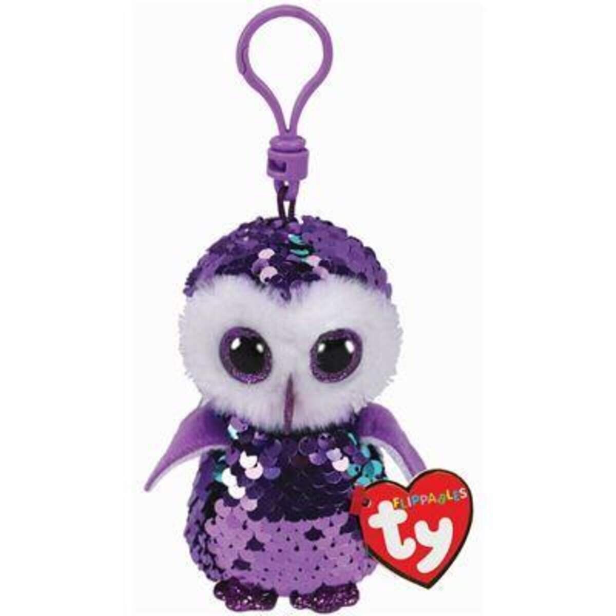 ty Beanie Clip Eule Moonlight