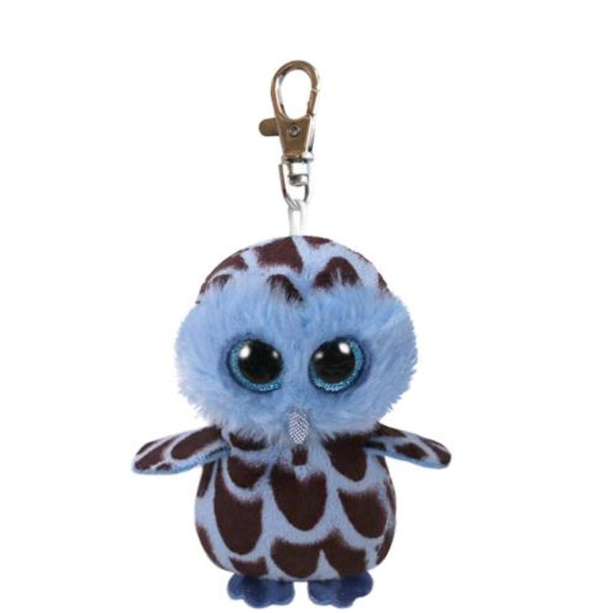 ty Beanie Clip Eule Yago, blau/schwarz, 8.5cm