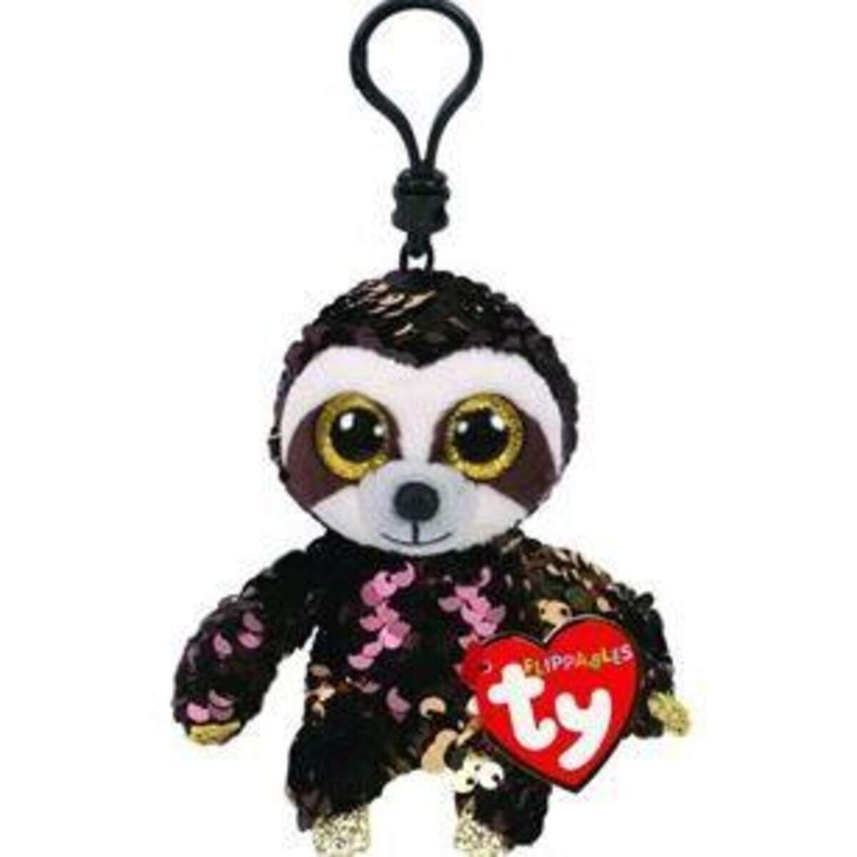 ty Beanie Clip Flippables Faultier Dangler mit Wendepailletten