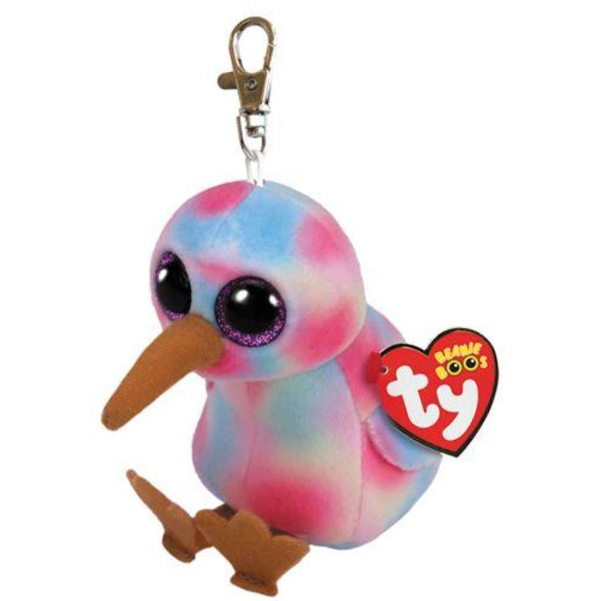 ty Beanie Clip Kiwi bunt, 8,5cm