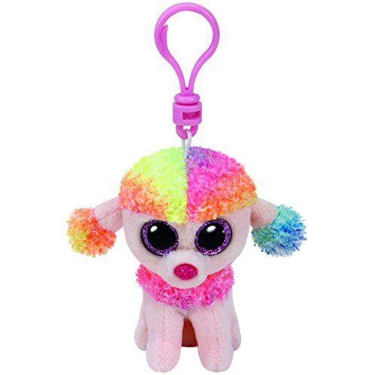 ty Beanie Clip Pudel Rainbow, 8,5 cm