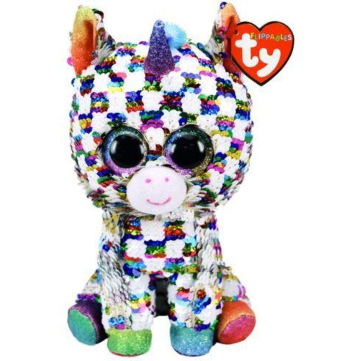 ty Flippables Einhorn Cosmo, 24cm, mit Wendepailletten