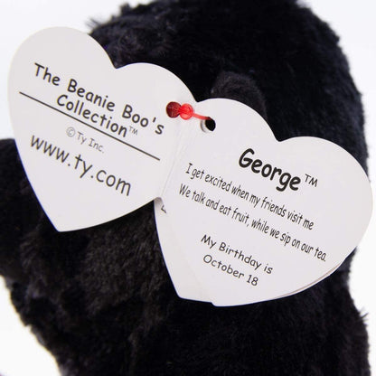 ty George Gorilla Pluschtier mit Glitzeraugen, 15 cm
