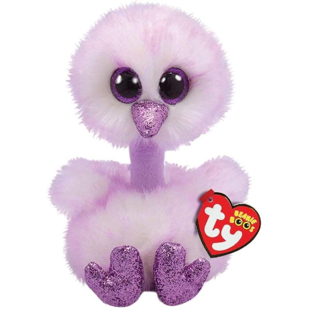 ty Kenya Lavender Strauss Beanie Boos, 15 cm