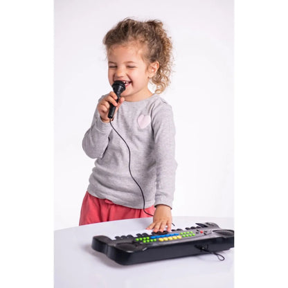 Vedes Boogie Bee Elektronisches Keyboard mit Mikrofon, Kinderinstrument