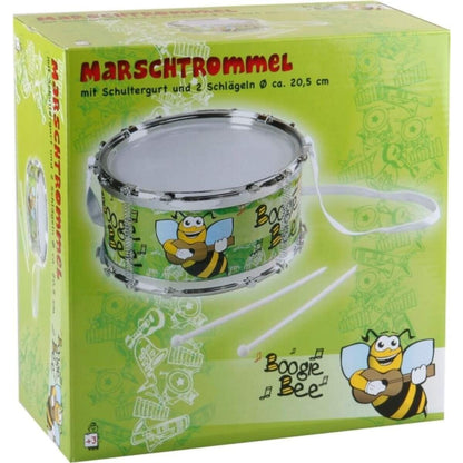 Vedes Boogie Bee Marschtrommel mit 2 Trommelstöcken
