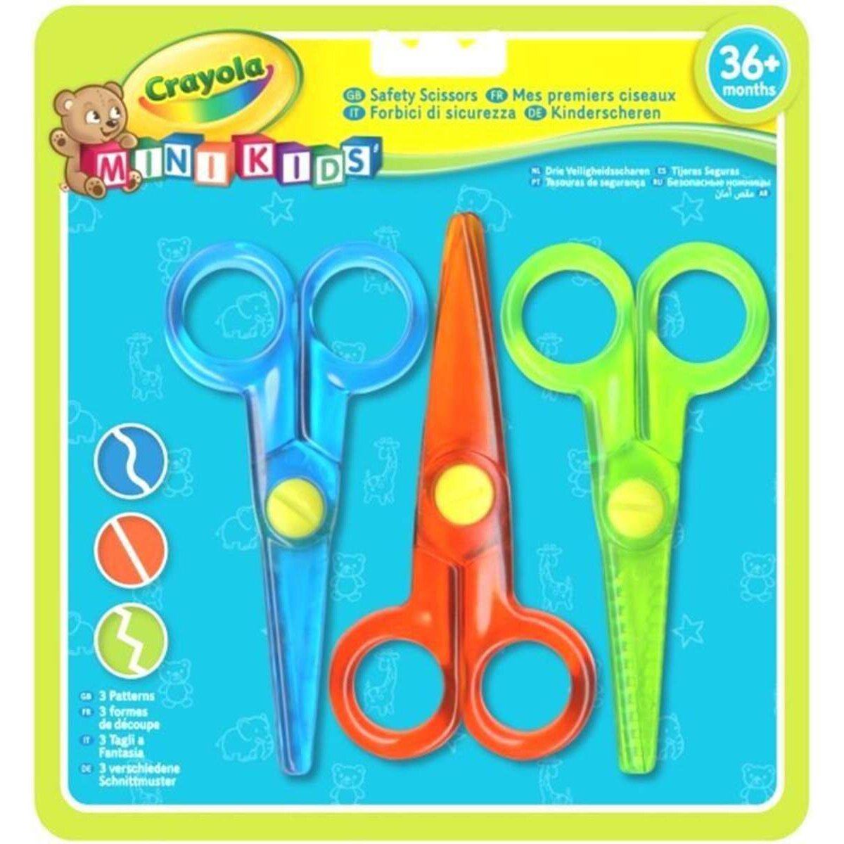 Vivid Crayola Mini Kids Kinder-Scheren 3er-Set