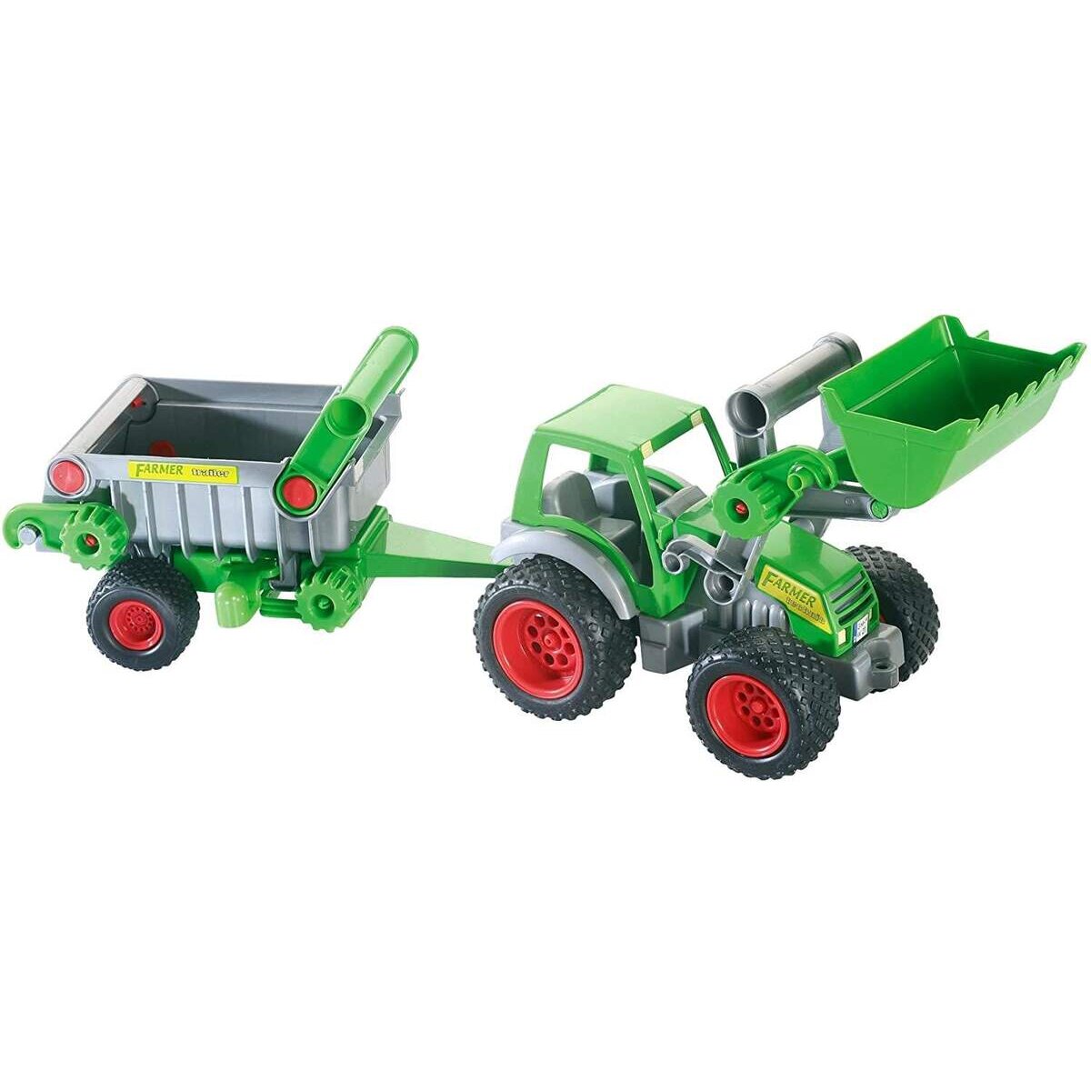 Wader Traktor mit Frontlader und Kippanhänger