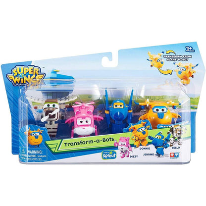 Waiky Super Wings Transform-a-Bots 4er Pack