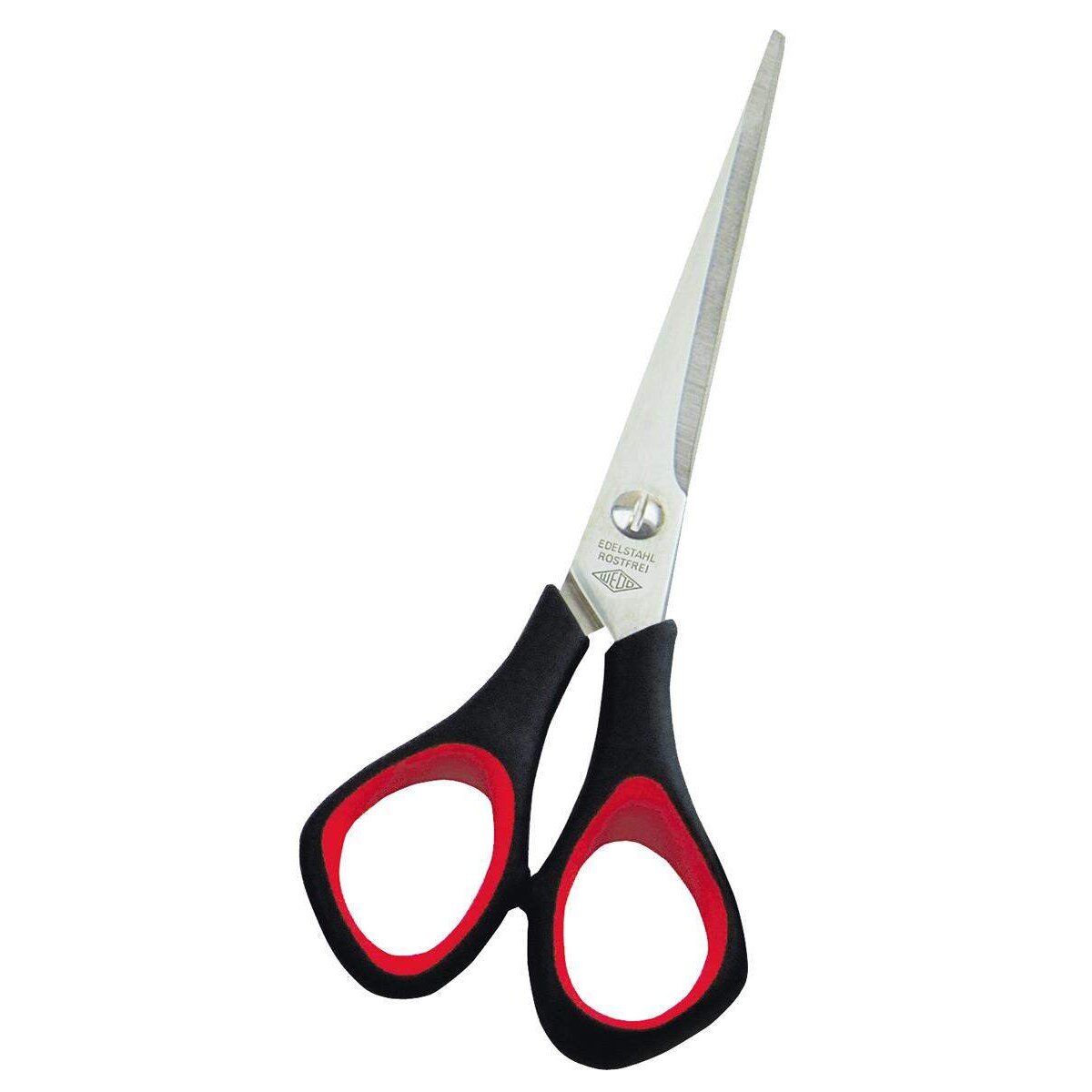 WEDO® 97665 Edelstahlschere Softgriff, 16cm, rot