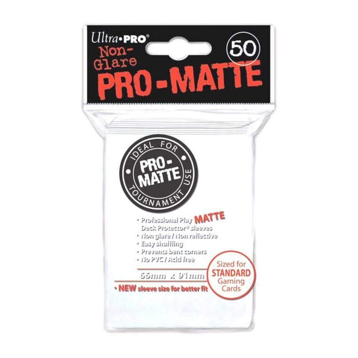 White Pro-Matte Sleeves (50)