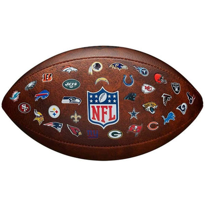 Wilson NFL Off Throwback 32 Team Logo,N/A White